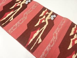 アンティーク　枝の実模様織出し名古屋帯（着用可）